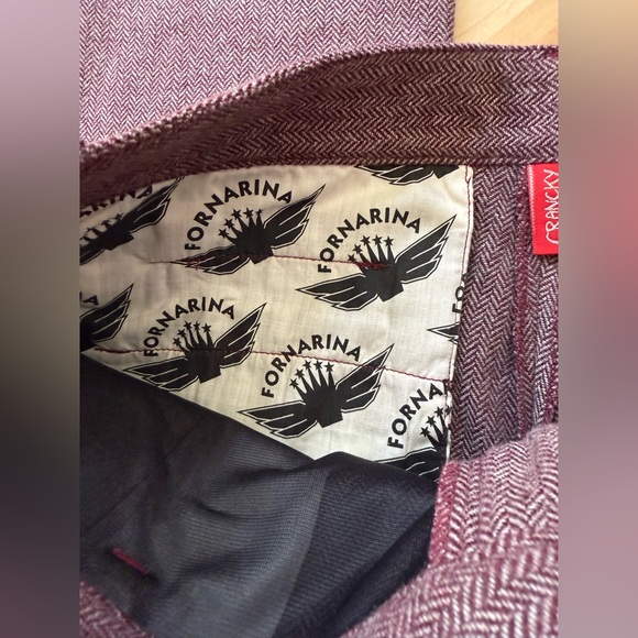 Vintage Y2K Fornarina Wool Super Low Rise Office Siren Girlhoodcore Trousers - Picture 12 of 16